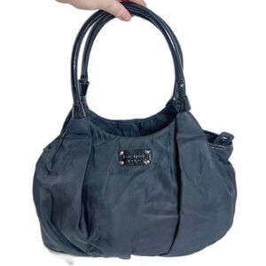 Kate Spade New York Nylon Karen Handle Bag Patent Leather Shoulder Bag Purse
